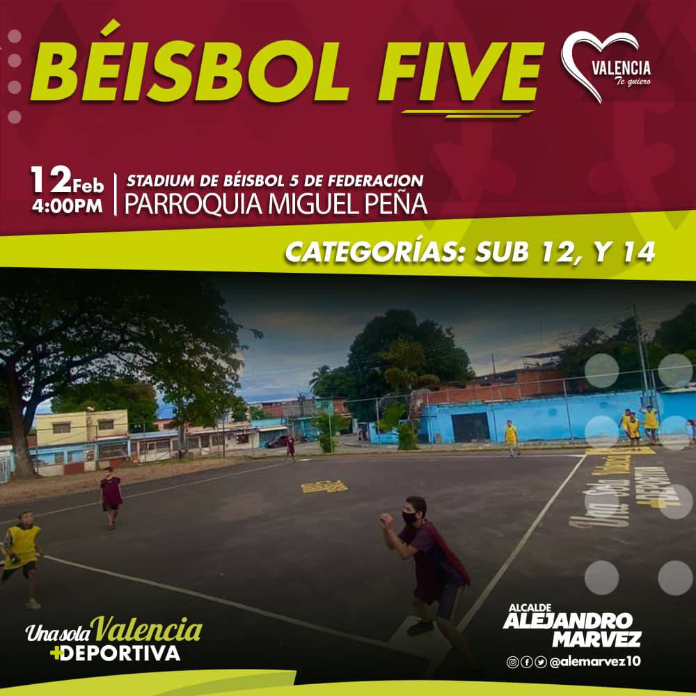 Este viernes #12Feb en el Stadium de Béisbol 5 de Federación, parroquia Miguel Peña, se disputará encuentro en las categorías Sub 12 y 14. ¡#GestiónMarvez sigue afianzando la #MasificaciónDeportiva en la ciudad!