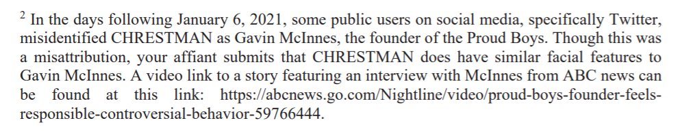 Some people misidentified Chrestman as McInnes in the early days after the attack, the FBI admits...