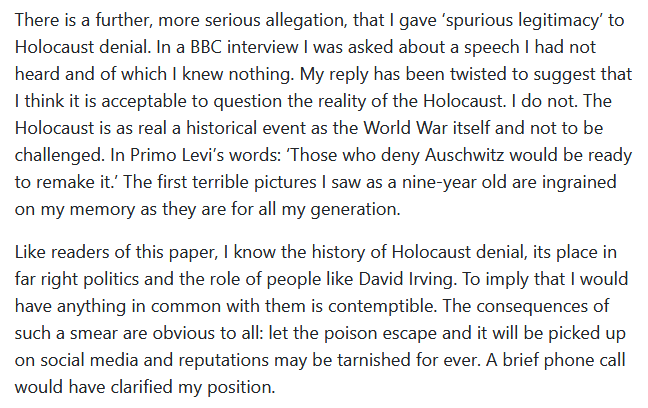 Loach’s scepticism was entirely justified, of course. His position was then cynically misrepresented by Jonathan Freedland, a prolific fabulist. The Guardian published a truncated version of Loach’s reply to Freedland: this comes from the full text. 8/