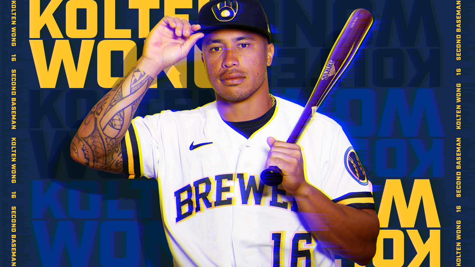 Milwaukee Brewers on X: Admit it, Kolten Wong looks good in Blue and Gold.  #ThisIsMyCrew  / X