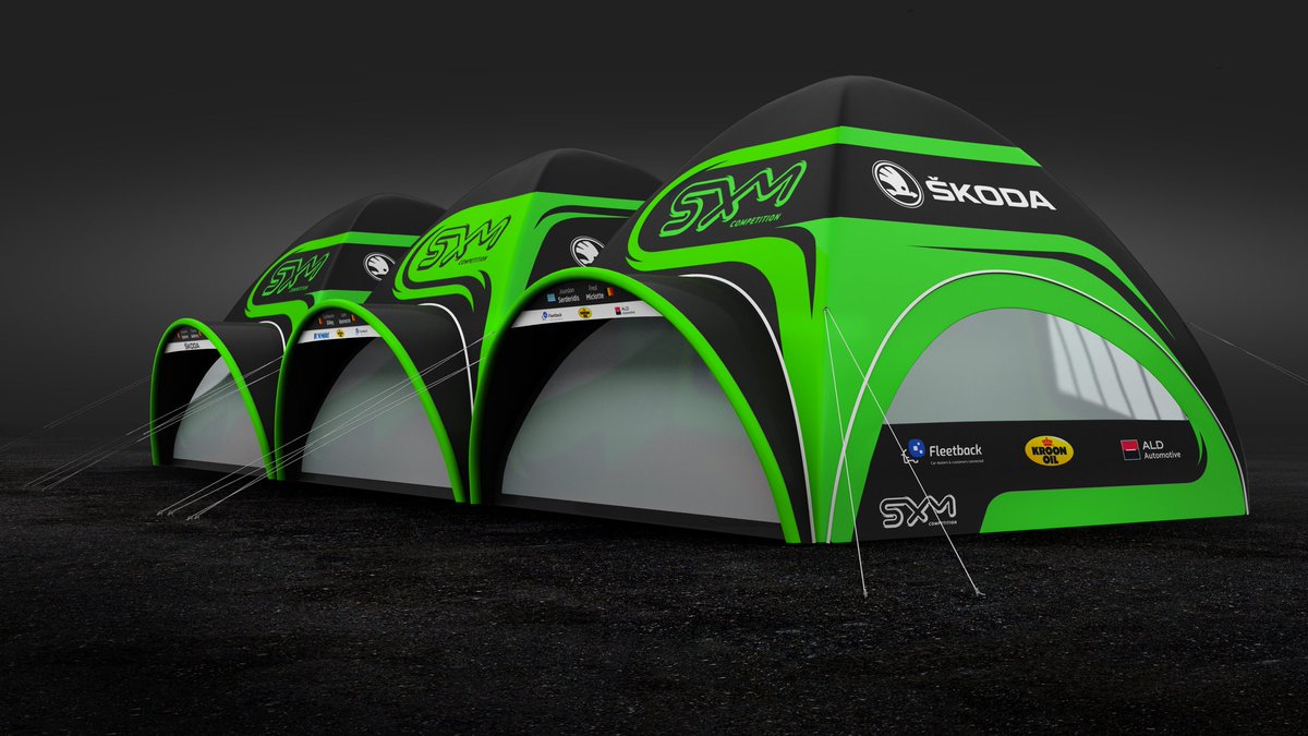 AbstraxiDesign's tweet image. Increase your marketing presence in the service area and racing paddocks. Complete your look and present yourself in the full set. We create a coherent look, fully tailored to your needs and requirements. Here is our graphic design for SXM Competition&apos;s tent. #tent #tentdesign