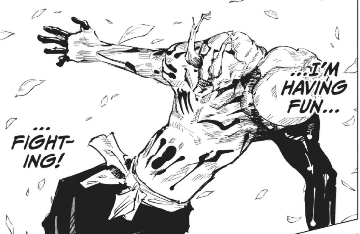 Hanami later was able to obtain a better sense of himself while fighting. It's very nice in Jujutsu Kaisen where Gege gives both sides, antagonist or protagonist, avenues to grow and get stronger and Hanami is an example of this.