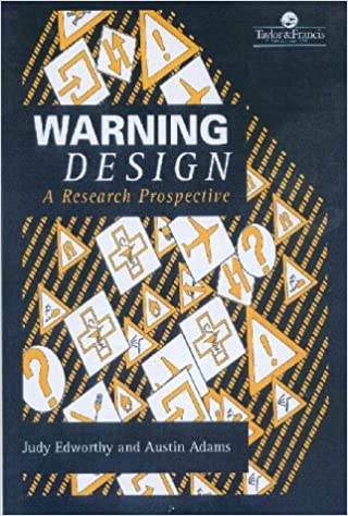 8. Design actually has a rich heritage of research and specialized study including... Warning Design!  Most pro designers don't know about this heritage: the academic/pro gap is unfortunately wide. But it doesn't have to be! Before you start designing, ask: who did this b4?