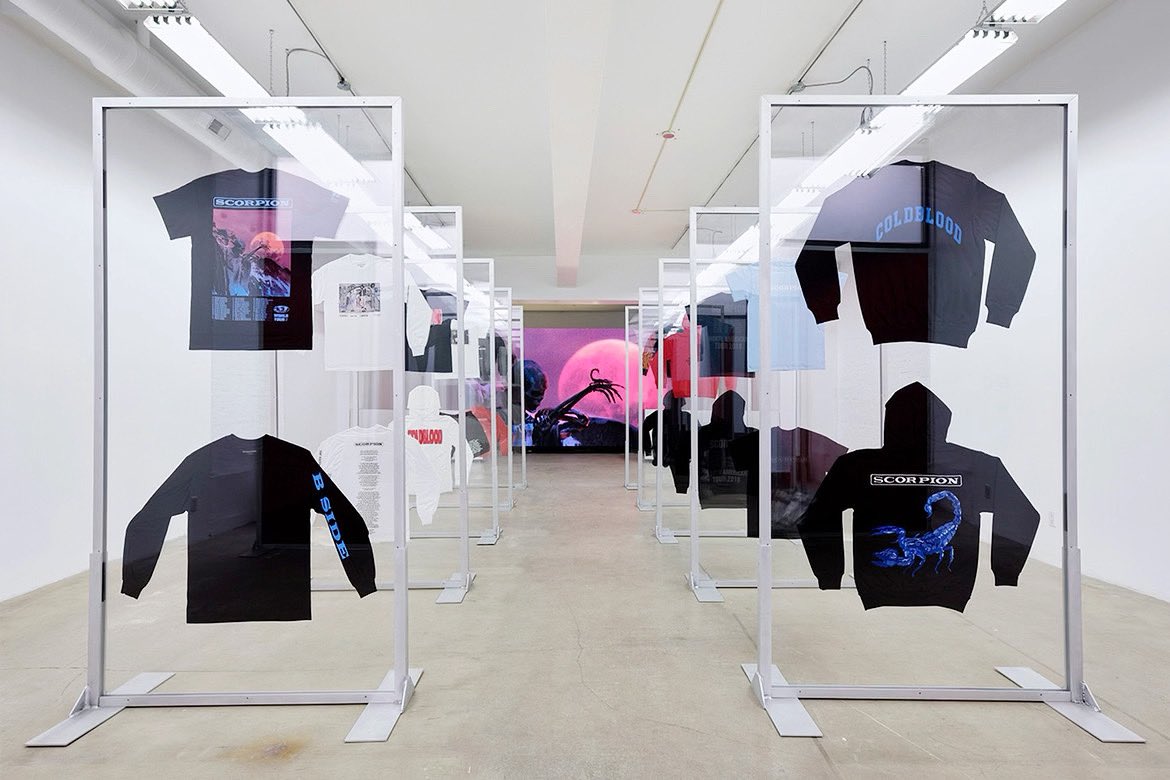 popshopus's tweet photo. #tbt to this Drake “Scorpion” pop-up store in Toronto

This unique display showcases each individual product to the customers https://t.co/LggnMM5L8P