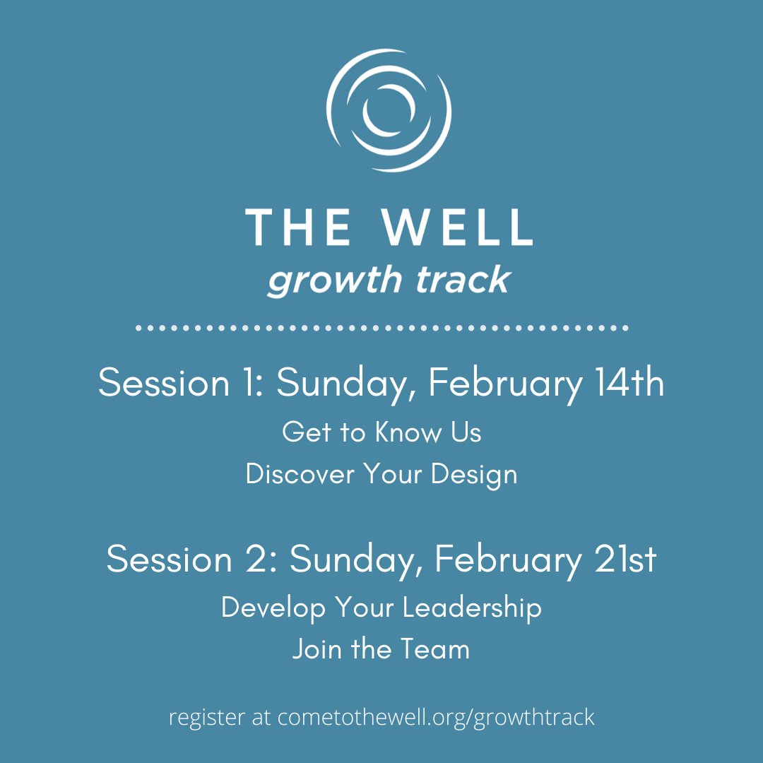 Growth Track starts this Sunday!! Register now for the opportunity to discover how you can make an impact in your community!