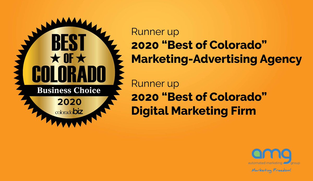 AutomatedMkt's tweet image. We are TRULY grateful for the relationships we have built over our first 20 years with you, and thankful for your trust in Automated Marketing Group to allow us to care for your marketing.

#CoBiz #ThankYou #BestOfColorado #Marketing #Results #FillMyBiz

automatedmarketinggroup.com