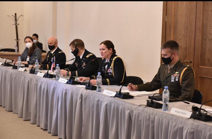 IrakliBeraiaAMB's tweet image. #DefSec Committee of @parliament_ge hosted fantastic briefing by 🇺🇸Defense Attaché Col Stephanie Bagley on 🇺🇸🇬🇪defense cooperation.🇺🇸🇬🇪 strategic partnership is as strong as ever, support for 🇬🇪#DefSec-unsurpassed and unique. Further deepening 🇺🇸🇬🇪 partnership is 🇬🇪top priority.