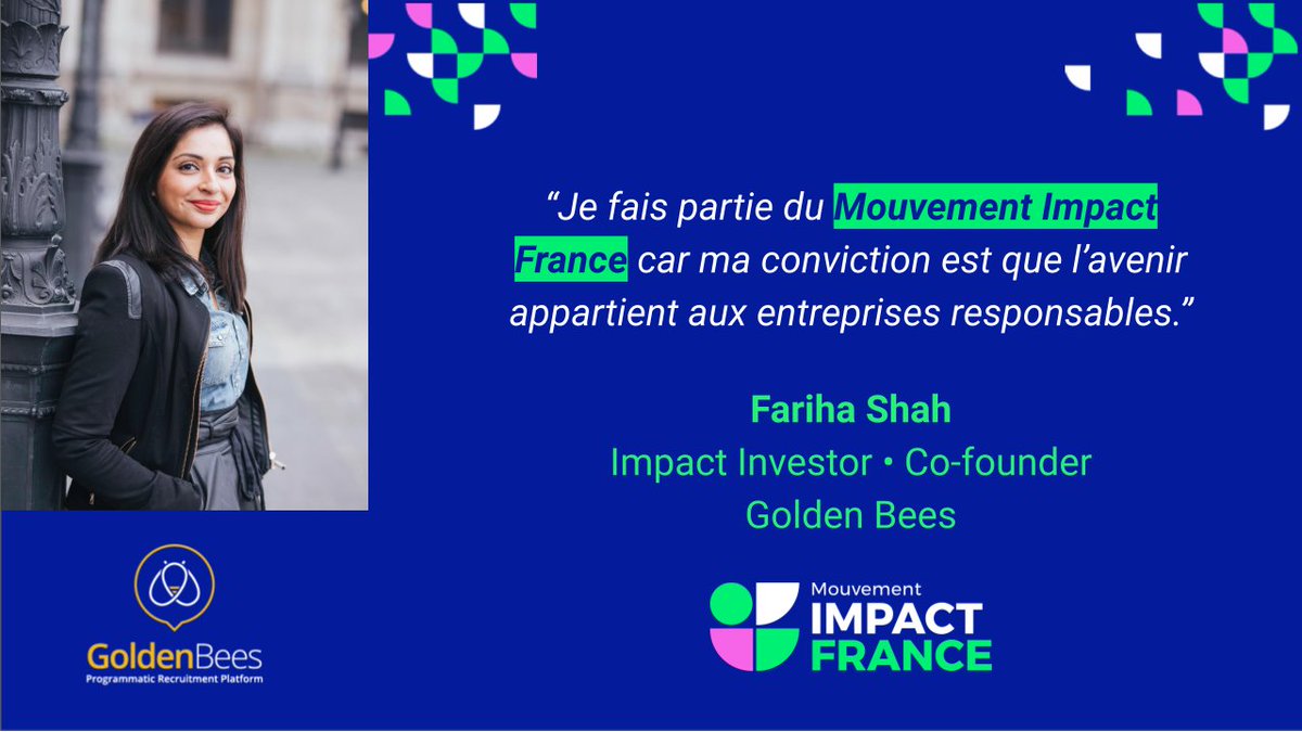 [ENGAGEMENT⚡] Golden Bees a été sélectionné pour intégrer <a href="/Mouv_ImpactFr/">Mouvement Impact France</a>, un réseau porté par &amp; pour les entrepreneur•ses à impact social et écologique🌱 !

👉 Vous aussi, rejoignez le mouvement : bit.ly/36ZKE87
#ImpactFrance