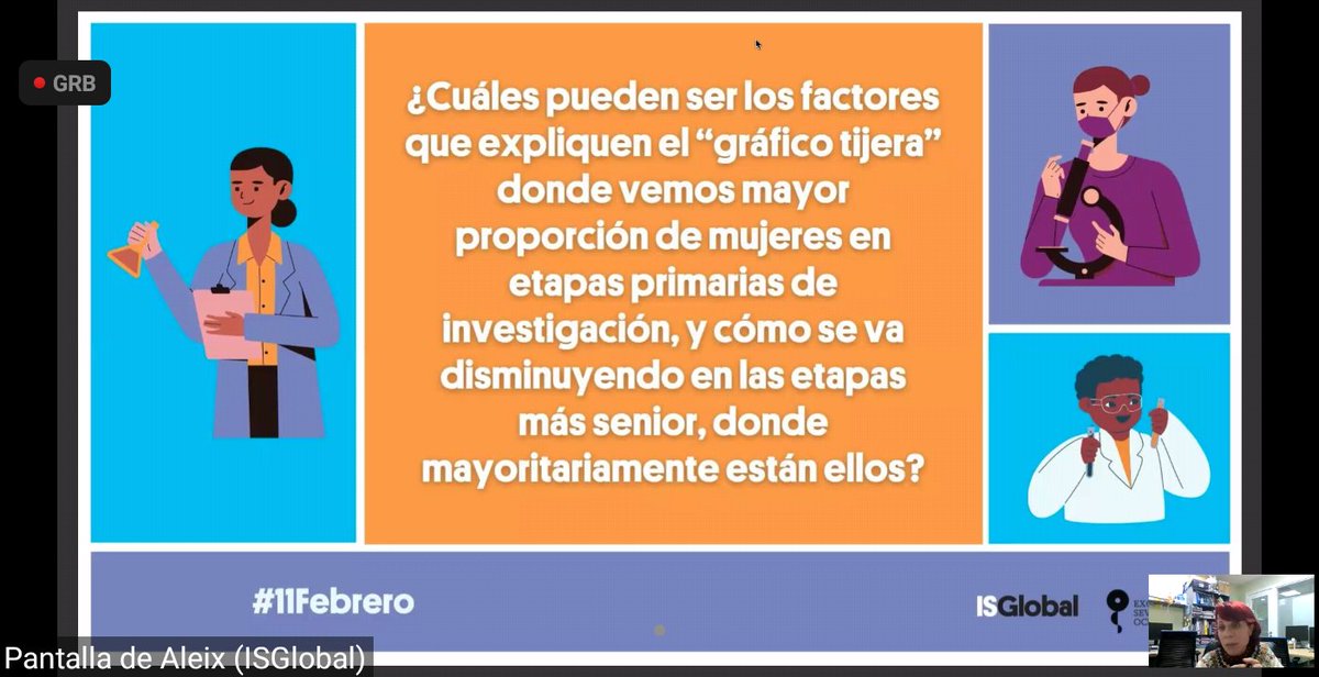 LactanciaUJI's tweet photo. Preguntas en @ISGLOBALorg  muy muy interesante!
#MujeresEnCiencias 
#SaludyGeneroUJI 
#11F https://t.co/Mp6oYwqnHl