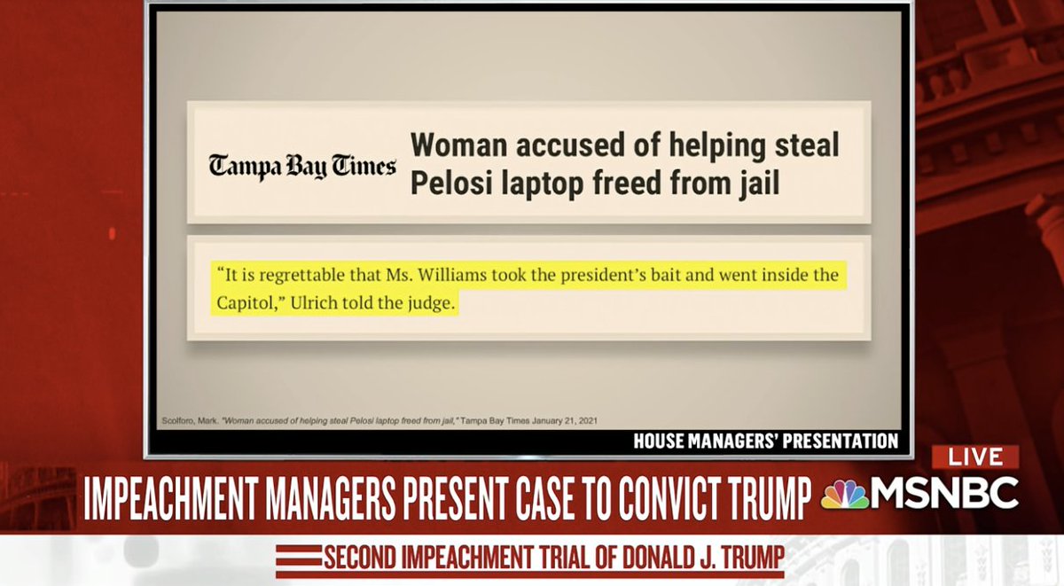 Lawyer for the woman charged with stealing Pelosi's laptop said she regrets following Trump's bait and went inside the Capitol19/