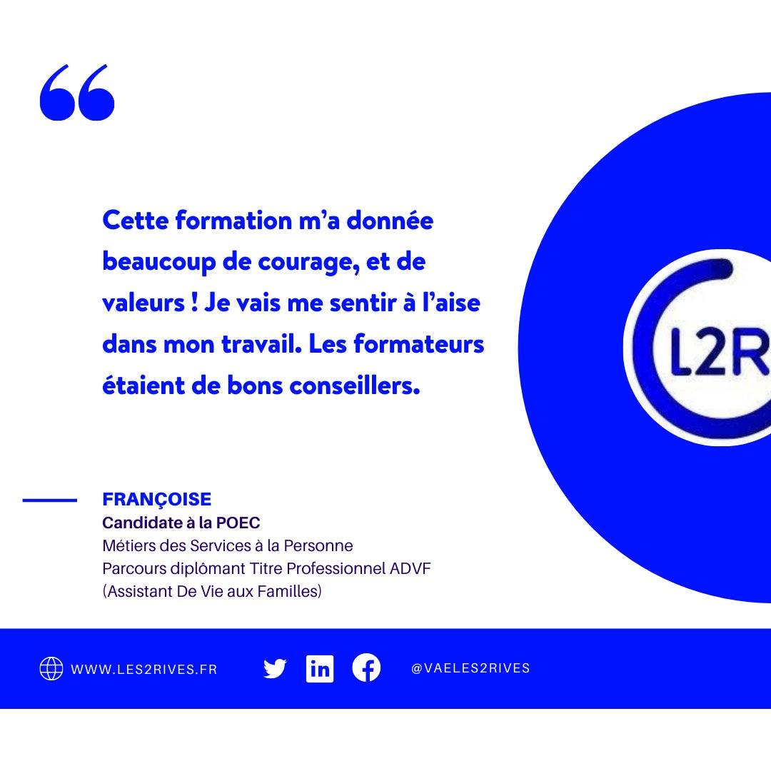 🥳 Records en 4 mois !
🚀 Nous avons reçu les résultats jury de la 2ème session #Expédition #VAE #POEC #SAP * du département 95 avec 100% de REUSSITE, 13 TITRES sur 13 JURYS !! 🎉 Bravo !

Retour sur le témoignage de Françoise ! 👇