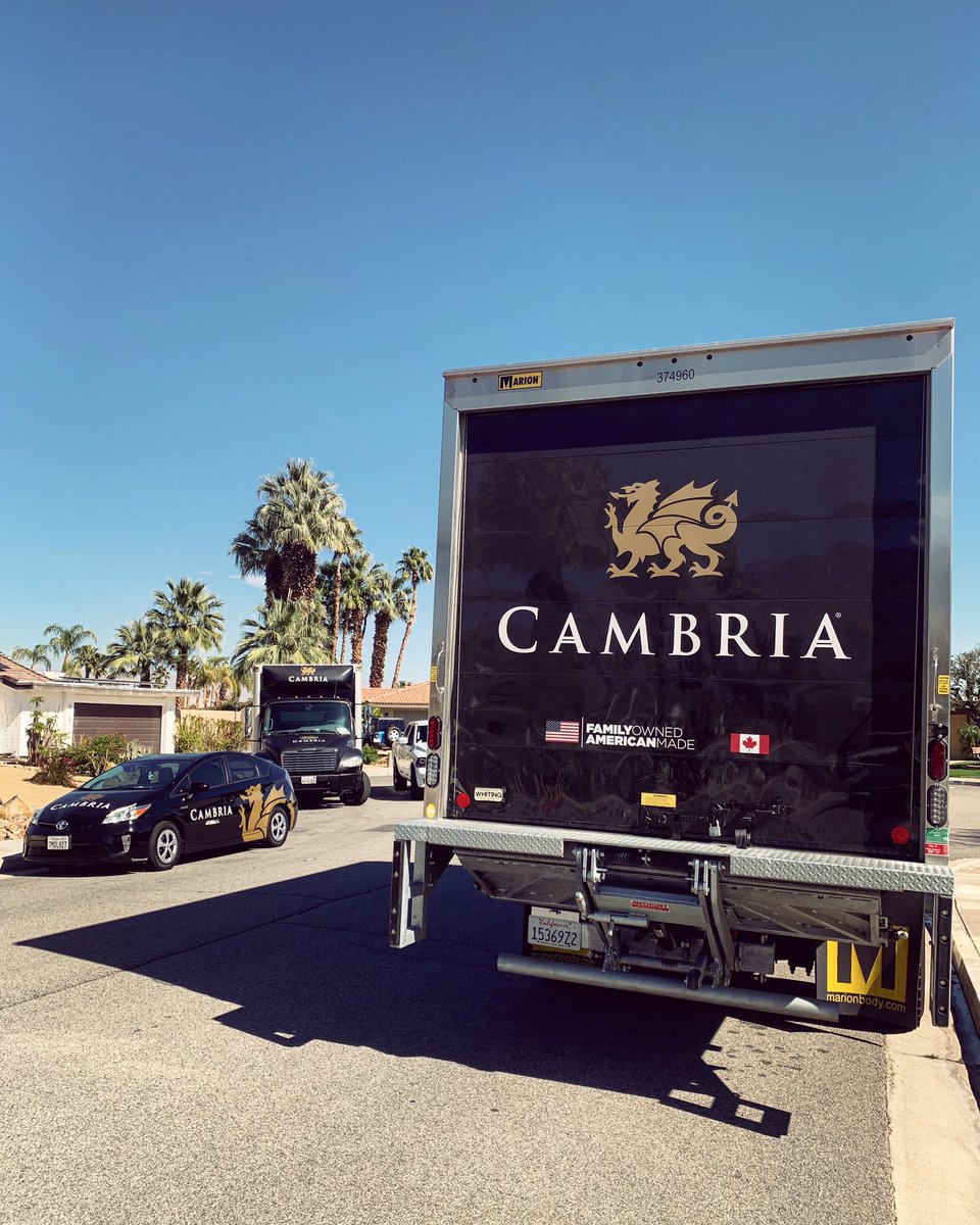 Lovely day for some countertop installation with the @CambriaSurfaces team out in force. 🛻 Stay tuned for the reveal. 👀 
.
#Interiordesign #interiordesigner #furnituredesign #inspiration #homesweethome #interiordecor #style #architect #Palmsprings #palmspringsstyle