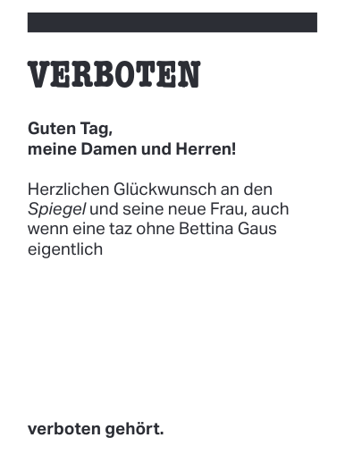 lukaswallraff's tweet photo. Danke und alles Gute, Bettina. Glückwunsch, @derspiegel. @tazgezwitscher https://t.co/xXhTywhZP6