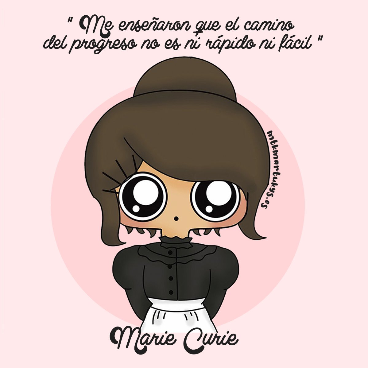 mtkmartukys's tweet photo. “Me enseñaron que el camino del progreso no es ni rápido ni fácil” #MarieCurie una inspiración para todas las mujeres que quieren vivir y soñar con la ciencia. Feliz #DiaDeLaMujerYLaNinaEnLaCiencia 👩‍🔬#DiaMujeryNinaenCiencia #diadelamujerenlaciencia https://t.co/04qaXKtFBv