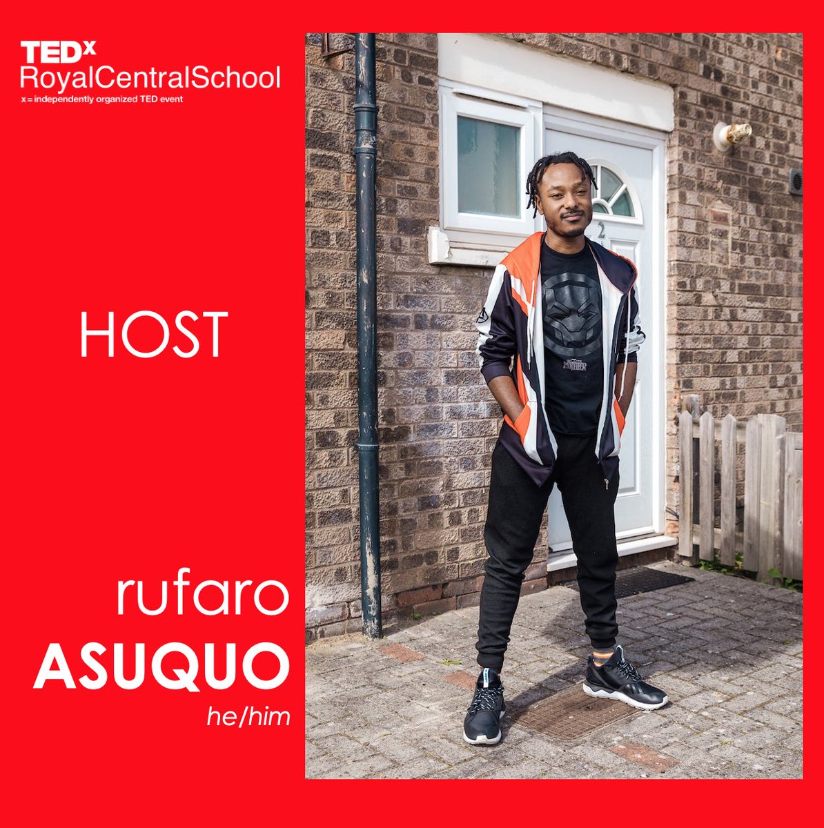 TEDxRCSSD's tweet photo. 📣HOST ANNOUNCEMENT

Rufaro Asuquo (he/him)

Rufaro Asuquo is a graduate of the Performance Making Diploma at @CSSDLondon and an Associate Artist with @AAATheatre

📅 Saturday 13th February

*This event will have a #BSL Interpreter

#TEDxRCSSD #TED #TEDx #stayhome  #savethearts https://t.co/1Nmldvvarz