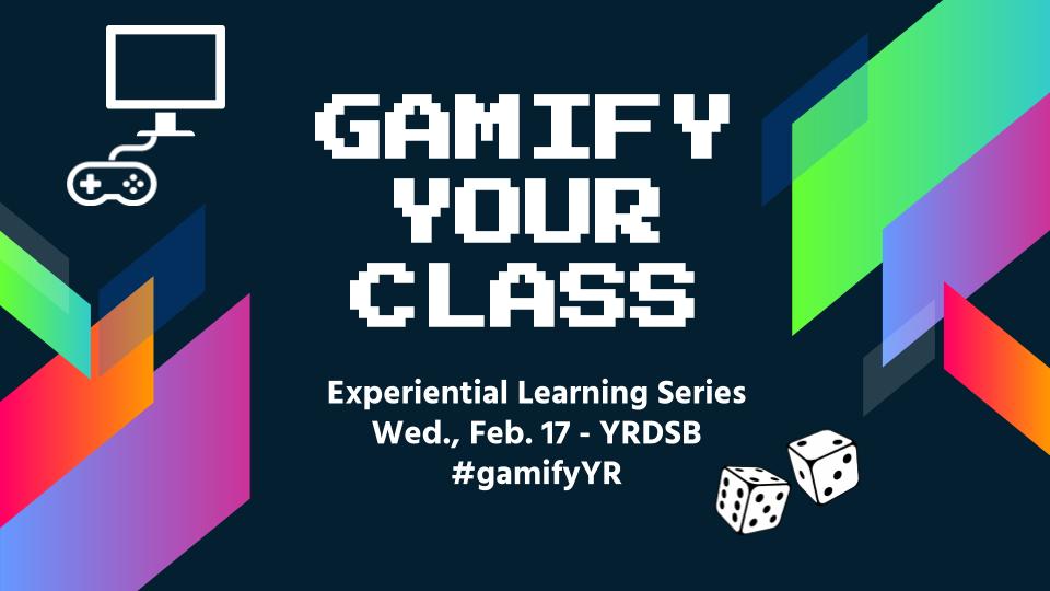 YRDSB DL Team (@yrdsbdlteam) on Twitter photo YRDSB educators, YOU'RE INVITED! We're launching a new learning series all about GAMIFICATION!
On Wed Feb 17 from 4-5:30pm we are kicking it all off with special guests <a href="/mrmatera/">Michael Matera</a> and <a href="/MeehanEDU/">John Meehan (he/him)</a> We can't wait! #gamifyYR #networkingYR Register here: bit.ly/GamifyYR YRDSB educators, YOU'RE INVITED! We're launching a new learning series all about GAMIFICATION!
On Wed Feb 17 from 4-5:30pm we are kicking it all off with special guests <a href="/mrmatera/">Michael Matera</a> and <a href="/MeehanEDU/">John Meehan (he/him)</a> We can't wait! #gamifyYR #networkingYR Register here: bit.ly/GamifyYR
