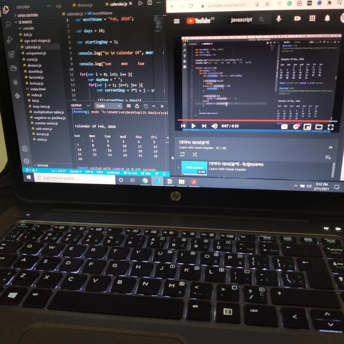 hoque_mohima's tweet image. #100DaysOfCode 
Day (81-82) - I have been practicing more and more JS these two days.
#dailycodingprogress #webdev #womenintech #WomenInSTEM