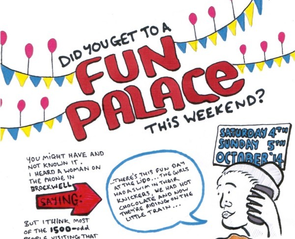 So far we haven't posted many reviews! but Exeunt's writers increasingly started to experiment with new ways to respond to performance - like Dave Ralf's vivid doodle ode to Fun Palaces http://exeuntmagazine.com/features/fun-palaces/