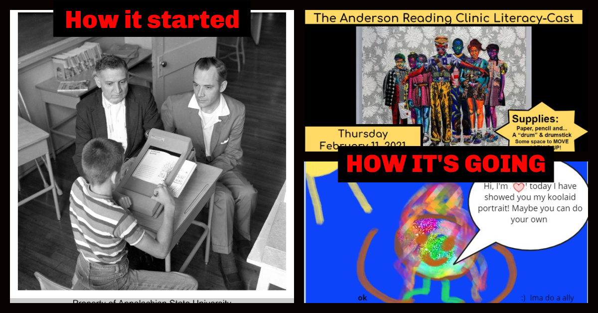 ARCAppstate's tweet image. In the Anderson Reading Clinic, we continue to grow in our shared understanding of literacy &amp;amp; literacy instruction. This week we&apos;ve studied the art of @bisabutler, specifically &quot;The Safety Patrol,&quot; and dived deep into what it means to be an ally. #readwritecreate @AppstateRCOE