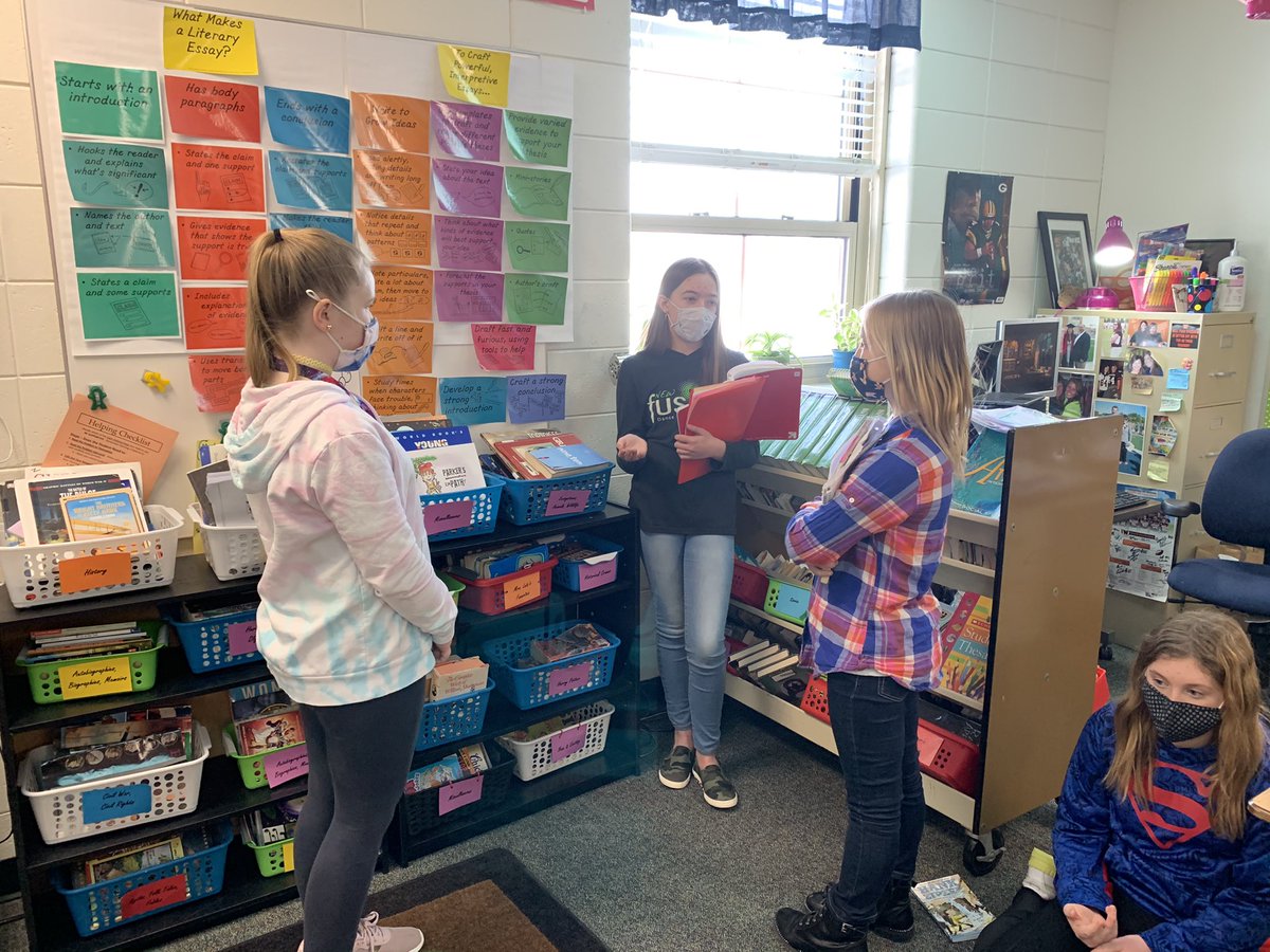 LutzClass's tweet image. We had a Literary Salon today in celebration of the end of our Book Club units. Students did a phenomenal job of talking about books - and enjoyed cups of hot chocolate as well. #wdppride #rockonwestwood