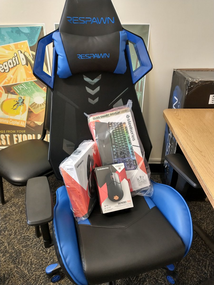 YUPantherESPORT's tweet photo. Equipment is coming in! Thanks to @SteelSeries and @RESPAWNProducts for your awesome equipment. Custom PCs should be here in the next few weeks.

Want to try it out? Join our team:
https://t.co/Ir7zbGgYnO https://t.co/kHp7iuSwTu