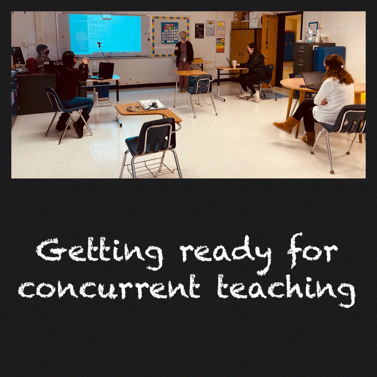 WtwMrs's tweet photo. Teachers receiving PD from our awesome SBTS around concurrent teaching and their new technology. @WTWoodsonHS @FCPSR5 @fcpsnews https://t.co/39ejg5C2ZM