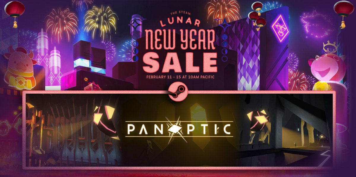 TeamPanoptes's tweet photo. Panoptic is now 25% OFF on Steam for the Lunar New Year Sale!

Tell your friends and grab a copy!

🔶🔶🔶https://t.co/kpTQ4nLO4T https://t.co/c5FXreLGEV