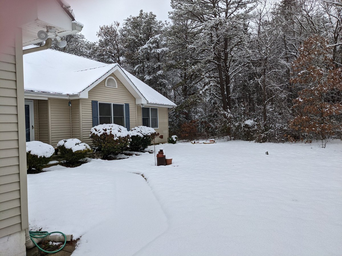 For those keeping score at Home- it did snow in #CapeMayCountyNJ last night!