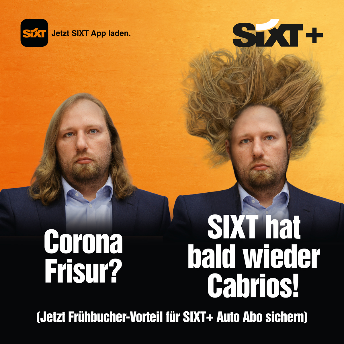 SixtDE's tweet photo. Jetzt schnell sein und Cabrio Frühbucher-Vorteil für SIXT+ Auto Abo sichern: https://t.co/qO2aHVCihd
#lockendown #mobility #sixt #sixtplus https://t.co/jj7c7ERjEQ