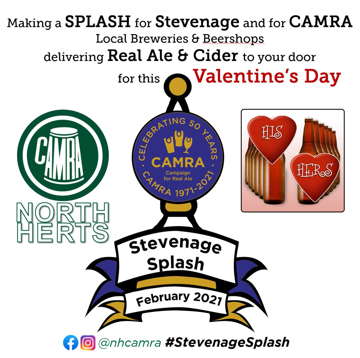 Are you taking part in Stevenage Splash? Check the CAMRA North Herts Facebook page for details - facebook.com/NHCAMRA