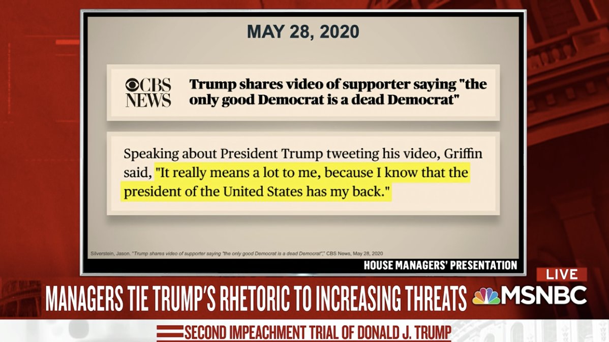 Oh, Lord. This is new to me. On May of 2020 he had said "the only good Democrat is a dead Democrat and Trump retweeted him saying it. He also posed at Oval Office with Trump and he was arrested on Jan. 6th and planned to come back.74/