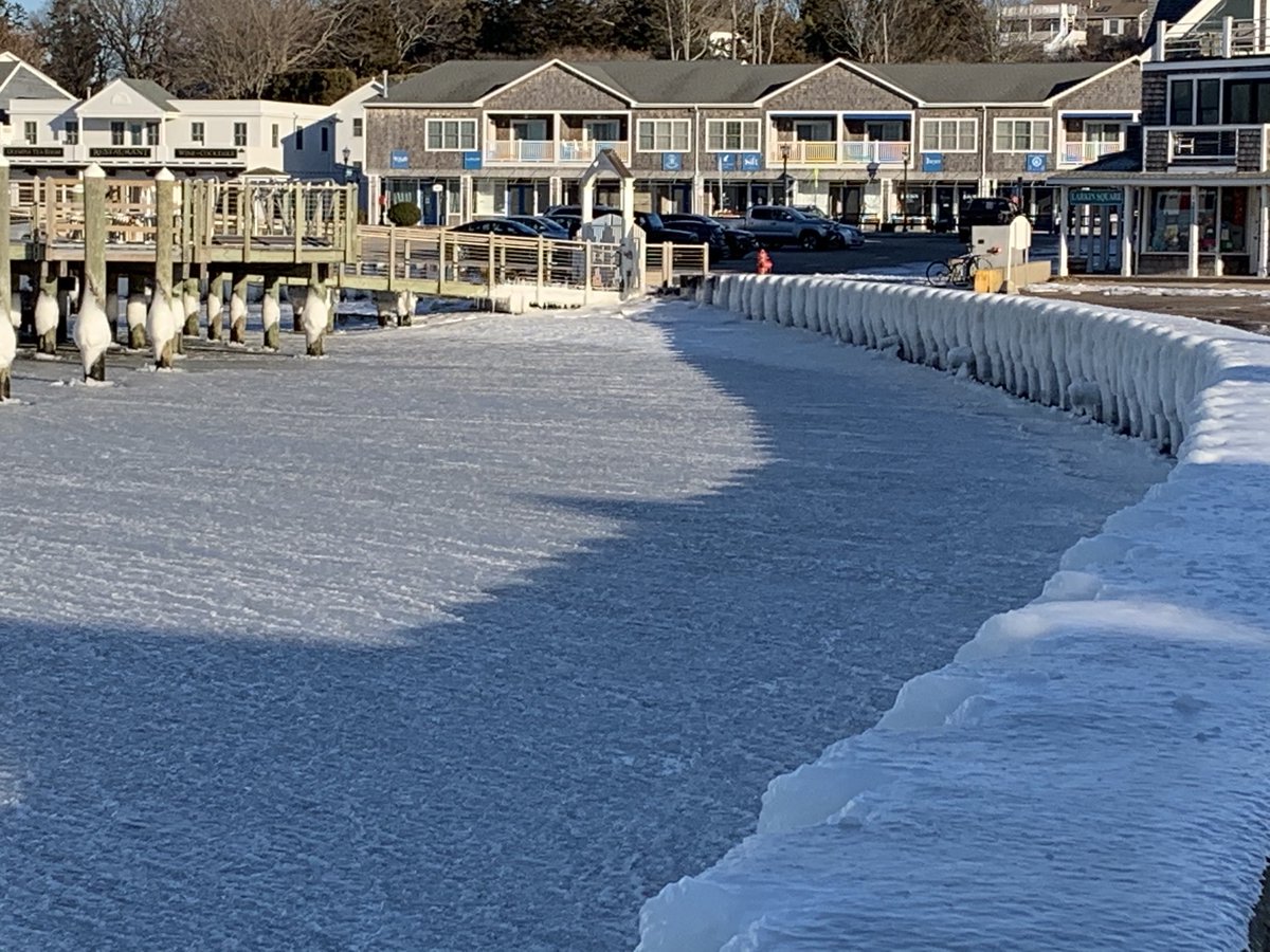 A beautiful day and an icy cove. #WatchHill #RIwx