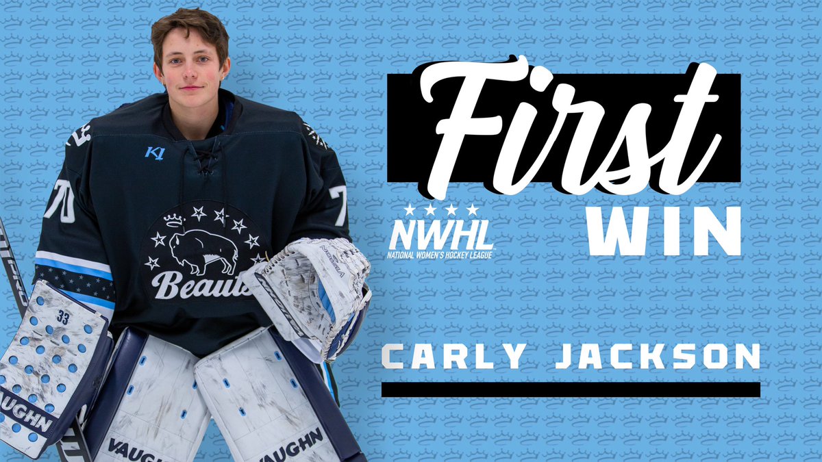 BuffaloBeauts's tweet photo. Congratulations @tuffmustard on your first @NWHL WIN!! 🥳👑💙 https://t.co/Ht9XSA8cOP