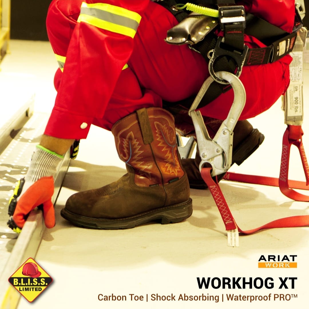 blisssafety's tweet image. ARIAT XT H2O Composite Toe - $1,695.00 V.I.

For the working man! These performance work boots are engineered to provide all-around comfort and reduced foot fatigue.
.
.
.
#ariat #ariatwork #ariatessentials  #safetyboots #ariatworkhog #workhogxt #trinidad