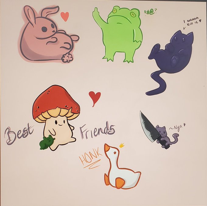 Odd gang of adorable characters I drew on stream last night lol https://t.co/DBQaV6L6MT