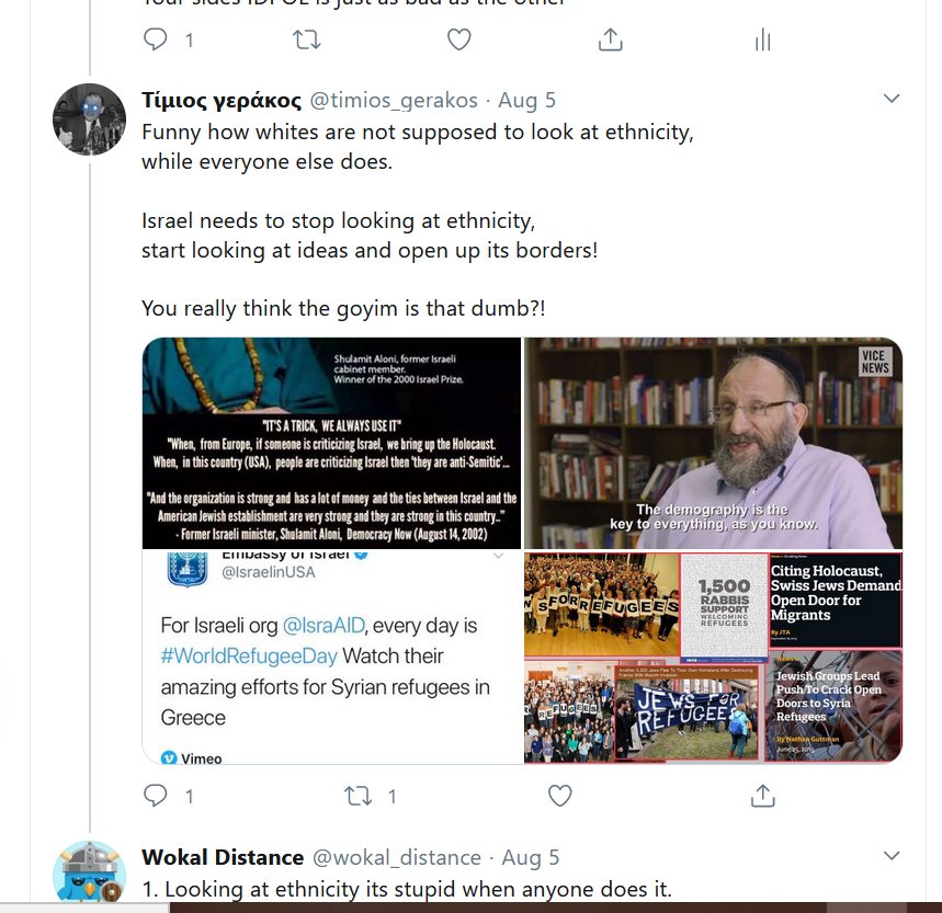 6/As an aside....This is garbage. I'm a Halakhic Jew (Converted to Christianity) and my "whiteness" didn't protect me from anti-semitism.(This is just a sample of what I've gotten)