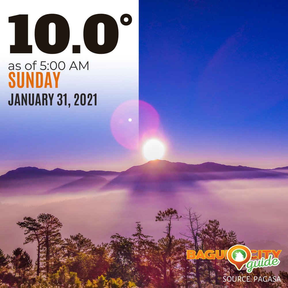 bgoguide's tweet photo. Lowest temperature recorded in #BaguioCity this year so far.
#BaguioCity #BaguioCityGuide #BCG #Baguio #Weather #Nature #BaguioTemperature #BaguioWeather https://t.co/wOx6hqkw01