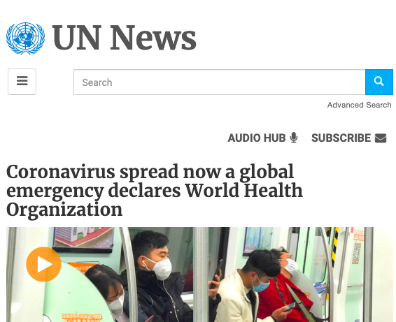 30 Jan 2020: HERE WE GO'it is still possible to interrupt virus spread'