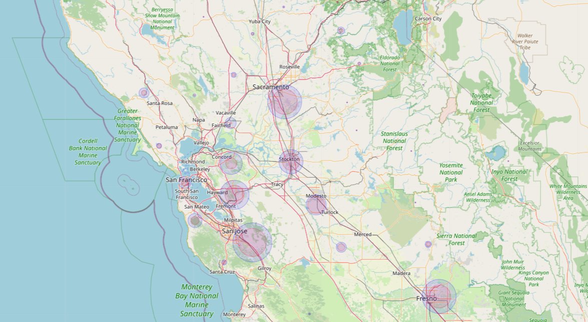 NMashinchi's tweet image. Still need to decide though if having two features on a map is better than having two separate maps. #66daysofdata #datascience #datascienceproject #datavisualization