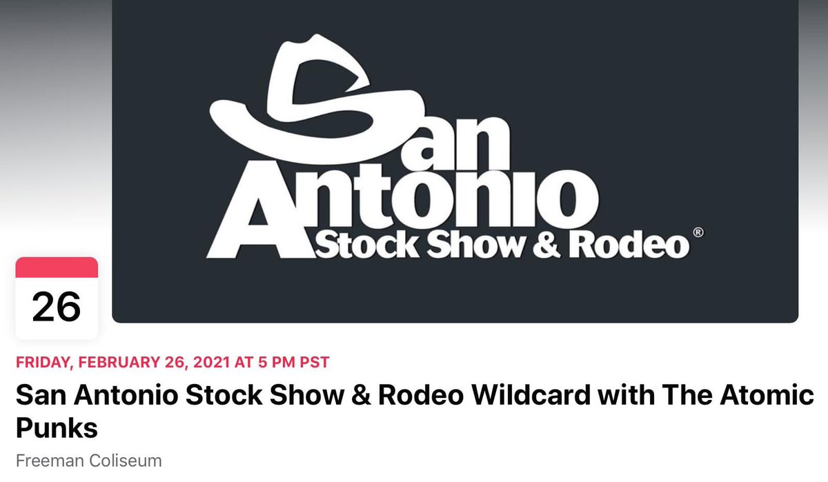 The Atomic Punks (@theatomicpunks) on Twitter photo #SanAntonio <a href="/SARodeoFFL/">San Antonio Rodeo</a> #rodeo #vanhalen #concert #tribute #evh #dlr #eddievanhalen #davidleeroth #vhtribute #liveconcert #texas #SanAntonio <a href="/SARodeoFFL/">San Antonio Rodeo</a> #rodeo #vanhalen #concert #tribute #evh #dlr #eddievanhalen #davidleeroth #vhtribute #liveconcert #texas