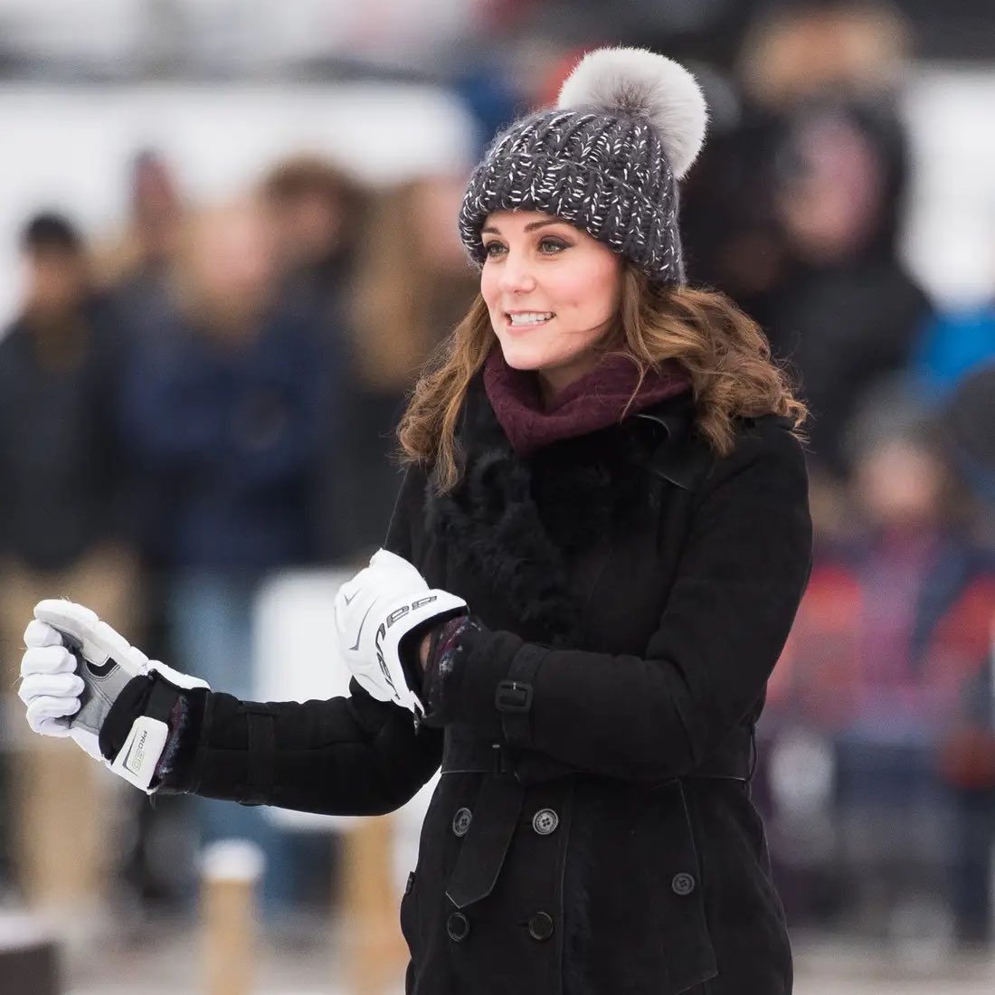 Since The Duchess of Cambridge is appearing in a video tomorrow in a woolly hat.. here are some pictures of her in some woolly hat goodness 
