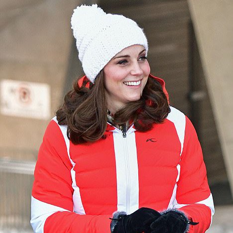 Since The Duchess of Cambridge is appearing in a video tomorrow in a woolly hat.. here are some pictures of her in some woolly hat goodness 