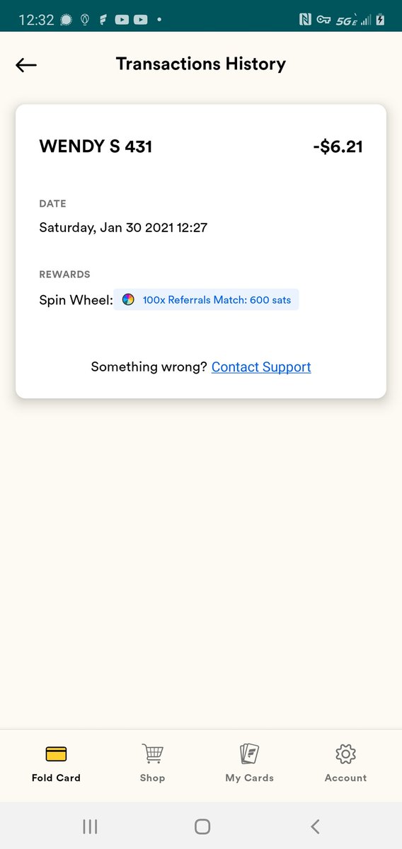 LinkCrypt0's tweet image. Stopped in at @Wendys for lunch and used @fold_app to stack sats &amp;amp; got the 100x referral sats (up to 20) on the wheel spin. #StackBitcoin #Bitcoin