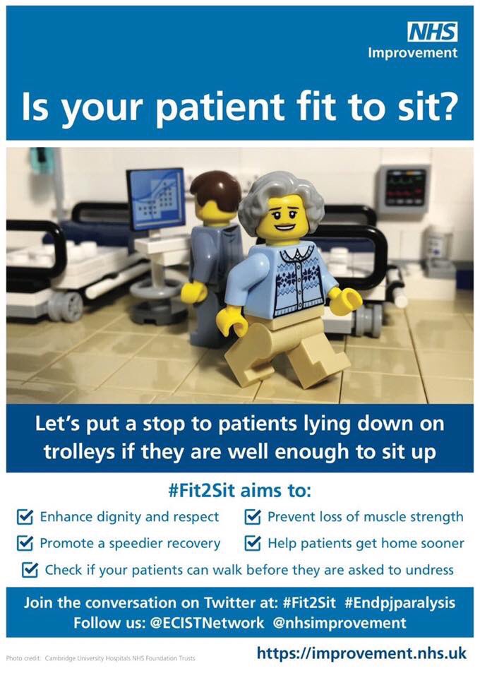 samelcock97's tweet photo. @Leanne__L I love #Fit2Sit! Patients look so much better sat out in their own clothes. If possible, I always try and sneak in ‘sit out as able’ in the ward round plan. https://t.co/K8SYJVsbaf