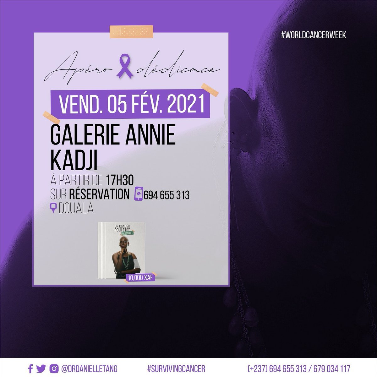 DrDanielleTang's tweet photo. 15/ Accrochez-vous à Lui. Je partagerai mon expérience avec plus de details ce vendredi à la Galerie Annie Kadji. Sentez vous libre de venir. L'entrée est gratuite.
#survivingcancer #WorldCancerDay https://t.co/684GZVkJzO