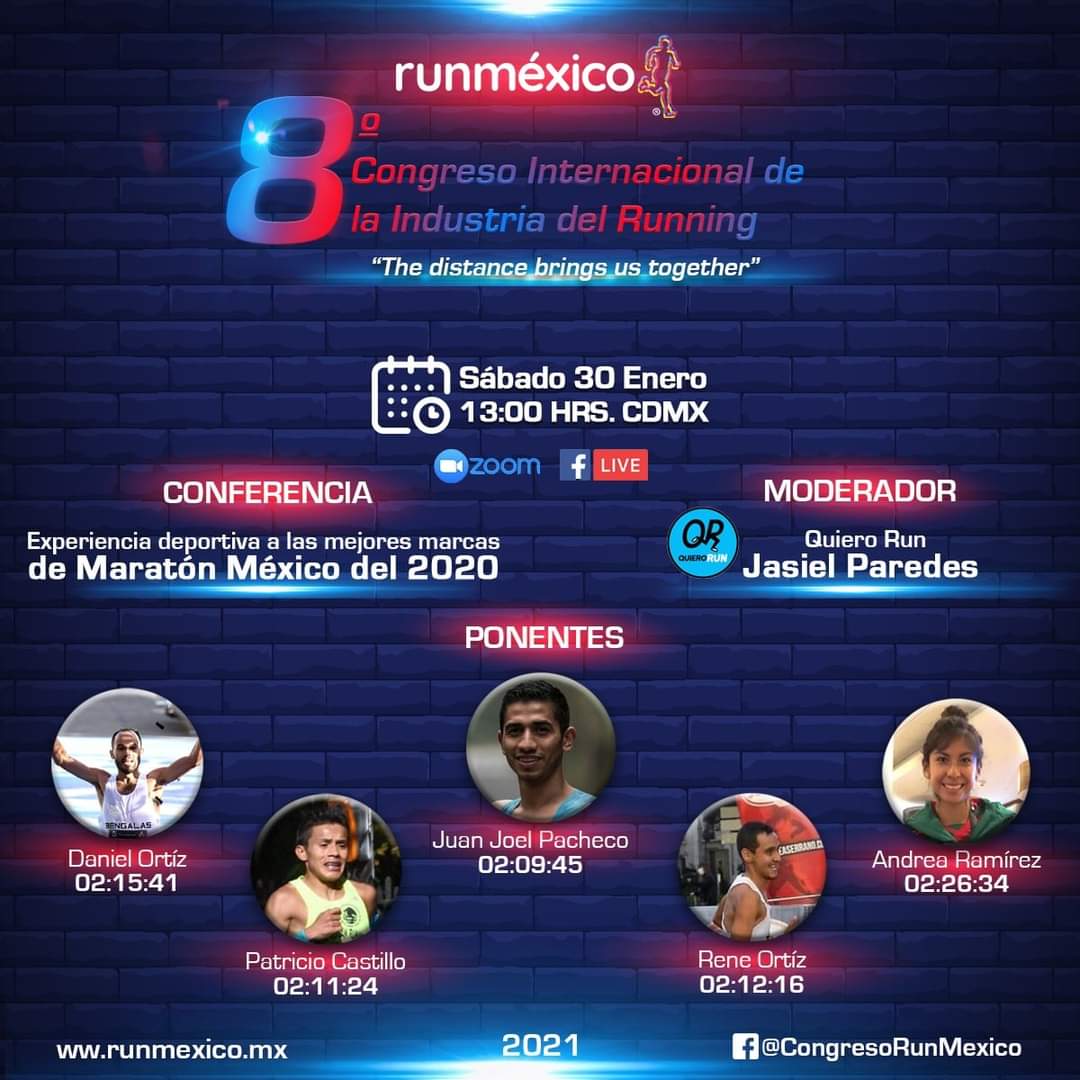 Run_Mexico's tweet image. La siguiente conferencia por la página de Run México en vivo, Experiencia deportiva a las mejores marcas del maratón del 2020. Iniciando 1 pm