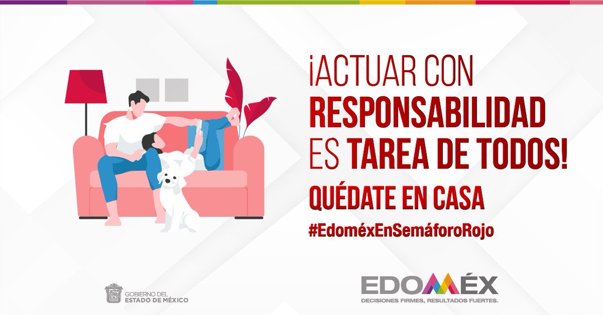 Edomex's tweet photo. Con la responsabilidad y el esfuerzo de todos saldremos adelante. #EdoméxEnSemáforoRojo https://t.co/HjqSVBIx5Z