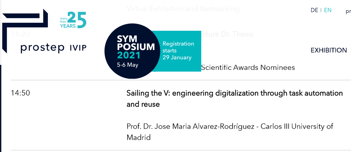 chema_ar's tweet photo. Save the date: 5 of May, presentation at the #ProStep Simp. 2021 "Sailing the V: #engineering #digitalization  through task #automation and reuse..."  joint collaboration @uc3m @KnowledgeReuse
 &amp;  @ReuseCompany  in the context of @ArrowheadTools https://t.co/hYP1oLQJYW https://t.co/JcdhrWwTJq
