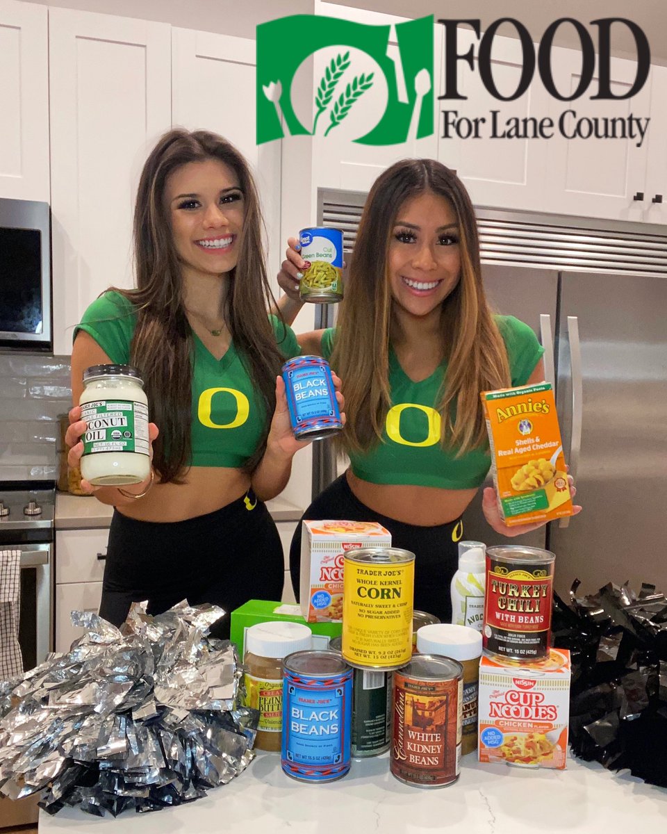 Oregon Cheerleading continues to fight hunger in our community, alongside other efforts giving back across the PAC-12 conference. Join us and donate your canned goods at Autzen Stadium in Lot 5 from 10AM-3PM today!