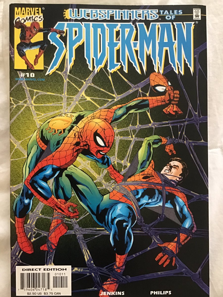 cbworm's tweet photo. Next up in the reading pile: Spider-Man by Paul Jenkins! I think I have all of his Spidey issues, including Webspinners, Peter Parker and Spectacular (volume 2). It will be my first time reading most of the Peter Parker issues. #SpiderMan https://t.co/bkGwHEceNM
